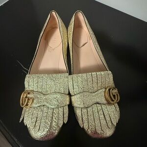 Gucci Marmont Fringe Loafers